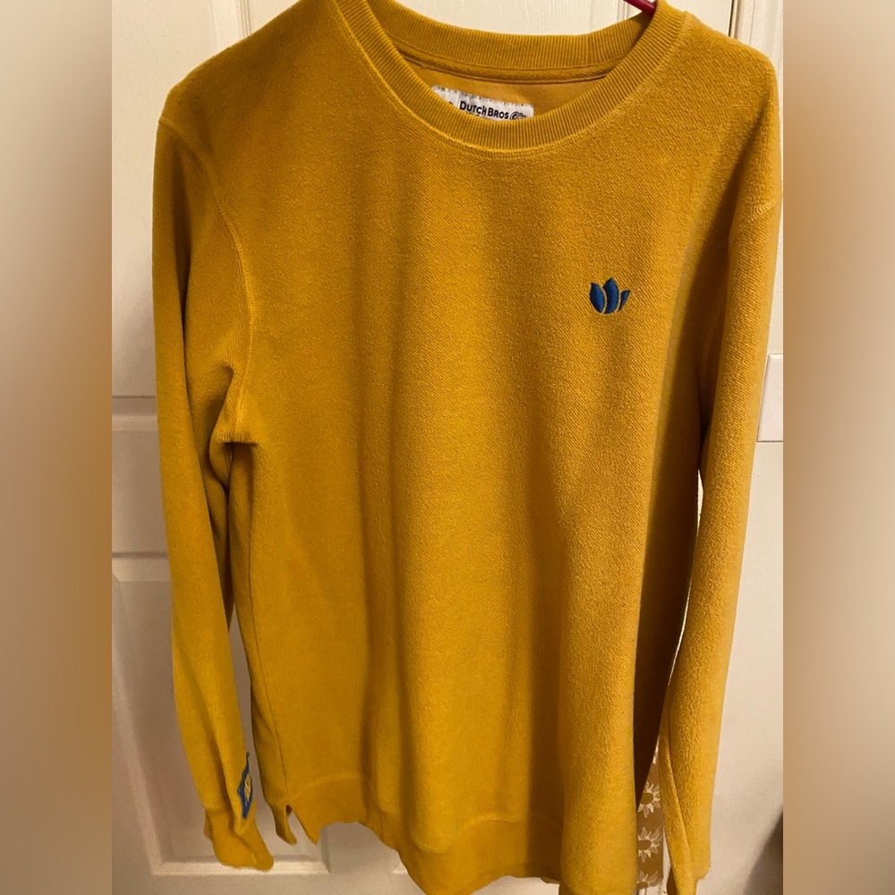 Dutch Bros Yellow Sweater